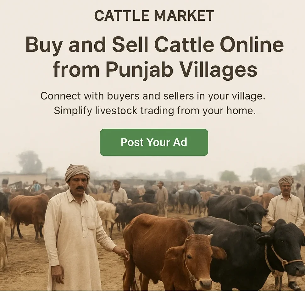 cow market with cattle market